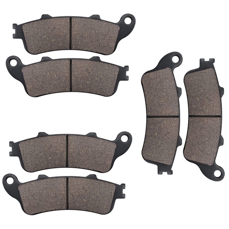Yerbay VTX1800 Front and rear Brake Pads Compatible for honda VTX1800 All models 2002-2013 / GL1800 Goldwing All models 2001-2016/ CBR1100XX Blackbird 1997-2003 - Image 1